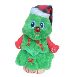 Christmas Santa Tree Plush Toy With Lights