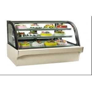 China Glass Door Food Warmer Showcase 3 , Upright Cake Cooling Showcase For Bar supplier
