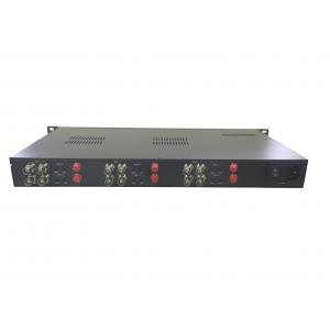 China 6-ch unidirectional 3G-SDI Fiber Optic Extender with 6 fiber cables and audio embedder supplier