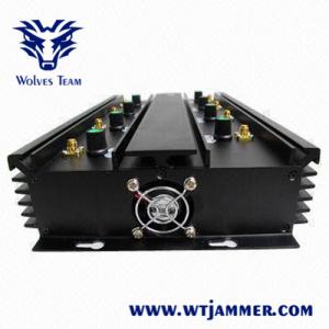 China 7 Antenna Cell Phone Jammer 35W High Power 3G 4G With Outer Omni Directional Antennas supplier