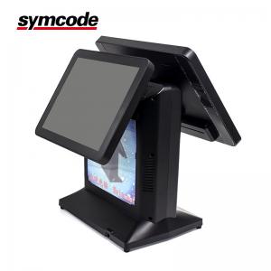 China Touch Dual Screen Supermarket POS System With 2D Code Dedicated Camera supplier
