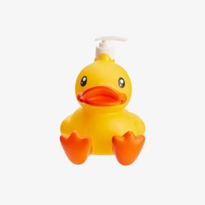 B.Duck PVC Plastic Toys , Cartoon Yellow Duck Soap Dispenser OEM ODM