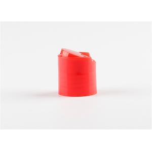 China シャンプーのびんのために漏出防止赤いプラスチック出版物ディスク上の帽子 supplier