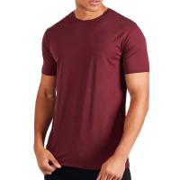 China 95 Cotton 5 Elastane T Shirt Basic Blank Plain Mens Stretch Slim Fit T Shirt on sale