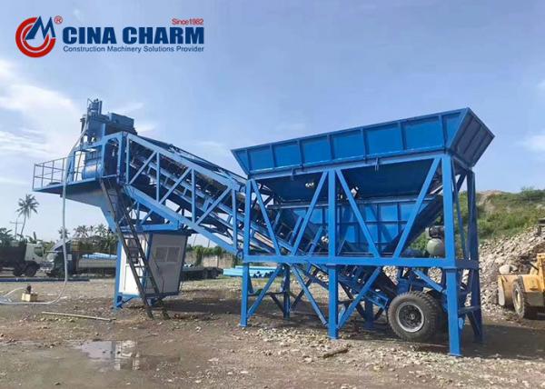 YHZS35 Mobile Concrete Batching Plant Manufacturers mini cement plant mobile