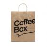 China Brown Kraft Personalized Paper Shopping Bags Custom Printed Paper Grocery Bags wholesale