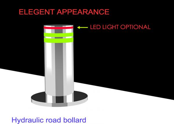 Electric Mechanical 304 STAINLESS STEEL Automatic Rising Bollards For Anti