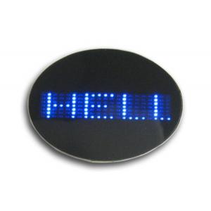 Mini Scrolling oval flashing led name badge