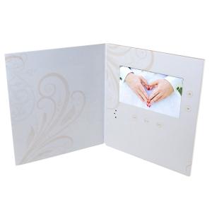 China Customized 4.3Inch 5inch 7inch Lcd video brochure Video Book Greeting Card Folder Digital Business Card Wedding Card supplier