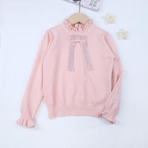 Baby Clothes Kids' Winter Girls Sweater Pullover Rhinestone Bowknot Cute Baby Girls Sweater