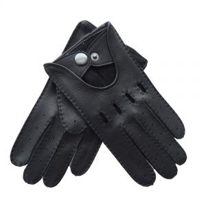 China Driver Leather Work Gloves , Full Finger Gloves Soft Fitting Silk Lining supplier