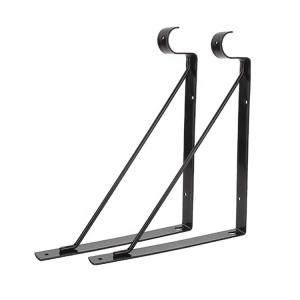 Black Metal Plant Hooks 12L14 Steel Wall Brackets For Hanging Plants