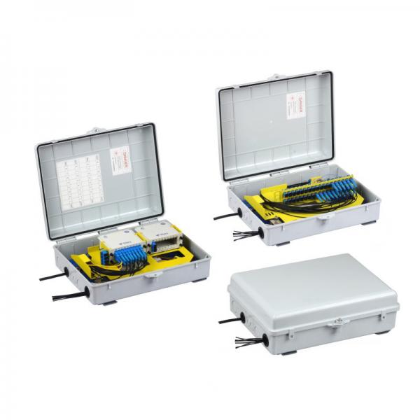 2 * 32 Fiber Distribution Box 48 Core Fiber Optic Junction Box For Outdoor /