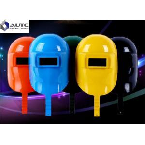 Face Protection Electrician Hard Hat Arc Welding Customized Large Window Size