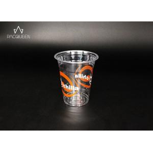 Recyclable PET Disposable Plastic Drinking Cups For Cold Beverage