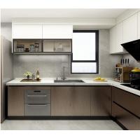 China GLM Appartment Complete Kitchen Cabinet Set ISO14001 Matt Grey Paint Free Units on sale