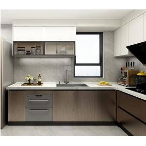 China GLM Appartment Complete Kitchen Cabinet Set ISO14001 Matt Grey Paint Free Units supplier