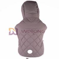 China Reflective Patch Dog Coats With Hoods Velcro Opening Taslan Quilting Pet Jacket on sale