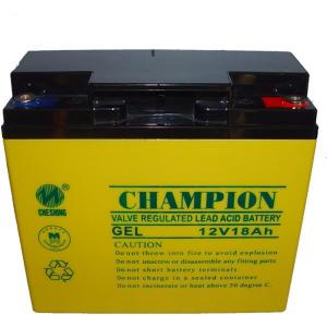 China Champion 12V18AH GEL battery 12V Solar battery Lead Acid battery manufacture supplier