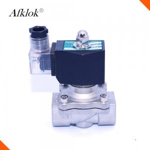 China 2W-320-32B stainless steel 32mm 1-1/4 12 volt 2 way water solenoid valve supplier