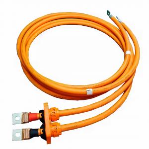 UL Certified Copper Nose Terminal Pv Accessories 1000mm Wire Length Silicone Insulation 70mm Wire