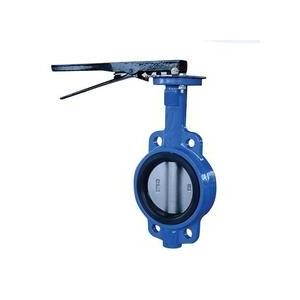 China Metal Seated Cast Iron Butterfly Valves With Pneumatic Actuator D373H-10K supplier