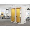 China Laminated Glass Office Phone Booths Acoustic Sound Isolation Pod easy assemble wholesale