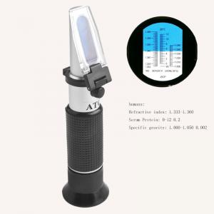 China Medical ATC Portable Refractometer With Soft Silicone Handle , 170*15*12mm supplier