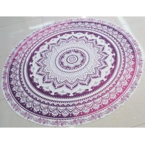 Lightest Round Mandala Beach throw Cotton roundies 150CM Polyester round beach sarong