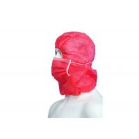 Non Absorbent Disposable Surgical Bonnets Breathable With Mask Latex - Free