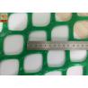 Heavy Duty Plastic Construction Netting Green Color 40 Mm * 40 Mm Hole Size