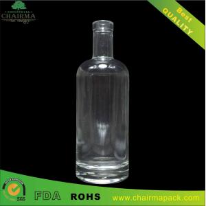 China botella de cristal Alto-blanca 750ml para el ron supplier