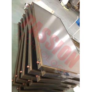 China Economical Flat Plate Solar Collector , Flat Panel Solar Collector Glass Cover Material 0.6Mpa wholesale