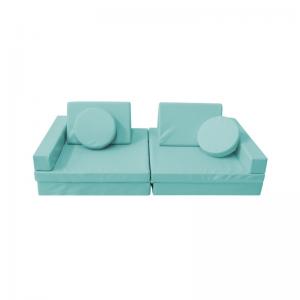 Durable Flexible Seating Foam Kids Play Sofa With Micro-Suede Removable Cover