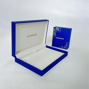 Custom paper with gold foil logo jewelry packaging box