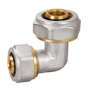 Quick Connect Brass Fittings PF5004 Brass Pipe 90 Degree Elbow