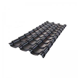 DX51 DX53D Z275 PPGI 0.6mm Black Corrugated Sheets For Architecture