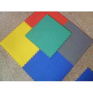PVC textured visible joint interlocking floor tiles 500