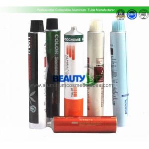 Hair Color Cream Aluminum Tube Containers , High Standard Aluminum Ointment Tubes