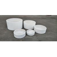 China 2020 Factory Hot Sales Light weight durble outdoor garden round white clay flower pots on sale