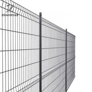 Outdoor Metal Wire Mesh Panels 3D Fence For School / Sports Fields