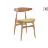 China 0.35cbm Wood Restaurant Chairs Ash Wood Leather Seater Armless Chair wholesale