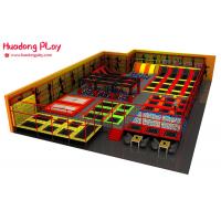 China Indoor Trampoline Park Equipment , High Jump Trampoline Gym Equipment Over 500sqm on sale