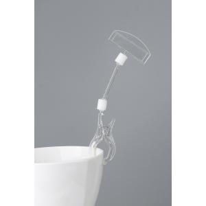 POP Clear Plastic Card Clip Sign Holders In Store Shop Display Systems