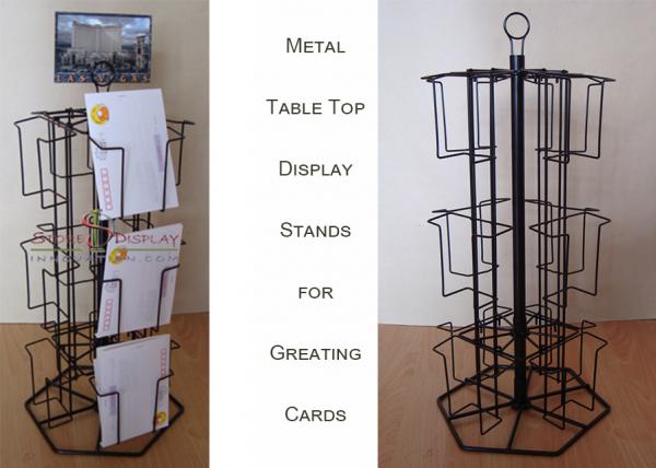 12 Wire Card Display Racks For Sale Metal Table Top Display