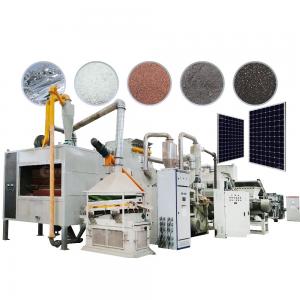 PLC Controlled Scrap Double Glass Photovoltaic Solar Panel Recycle Machine Production Line