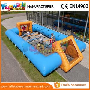 China Funny Football Court New Inflatable Soccer Field With Powerful Blower For Sports supplier