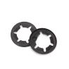 Finition simple M3-M6 en acier inoxydable/acier à ressort noir Clips de verrouillage à l'intérieur de l'étoile Garniture de lavage Garniture de prune Garniture de retenue Garniture de verrouillage à l'intérieur de l'étoile pour arbre