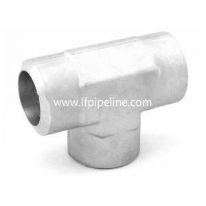 China welded stainless steel pipe fittings tube socket weld union tee supplier
