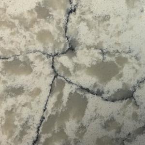 Veiny Irregular Granite Stone Slabs / Artistical Kitchen Worktops Quartz Composite